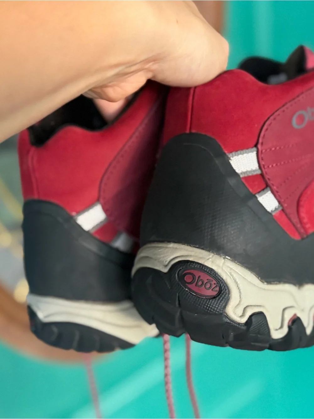 Oboz Women's Bridger Mid B-DRY Hiking Boots Womens 9.5 wide rio red 40 euro